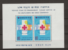 1972 MNH South Korea Mi Block 356 Postfris** - Corea Del Sur