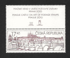 Czech Republic 2010 MNH ** Mi 630 Zf Sc 3423 Prague Castle In The Art Of Postage Stamp. Coupon. Tschechische Republik - Ungebraucht