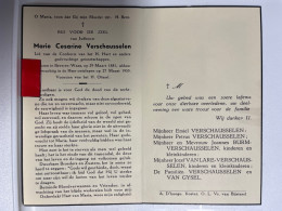 Devotie DP - Overlijden Marie Verschausselen - Beveren-Waas 1881 - 1955 - Décès