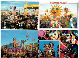 Lot 8 Cpm - NICE - CARNAVAL - - Carnival