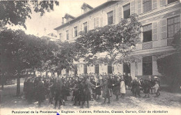 95-ENGHIEN- PENSIONNAT DE LA PROVIDENCE , CUINE REFECTOIRE , CLASSE DORTOIR , COUR DE RECREATION - Enghien Les Bains