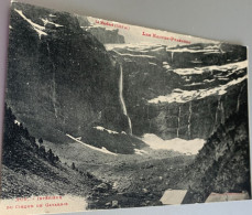 65 Cirque De Gavarnie Le Fond Le Gave Pic Du Marbore Cascade 422m Glaciers -tampon Hotel Du Cirque -ed Lf 306 - Gavarnie