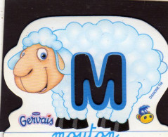 Magnets Magnet Gervais  Alphabet Danone M Mouton - Buchstaben Und Zahlen