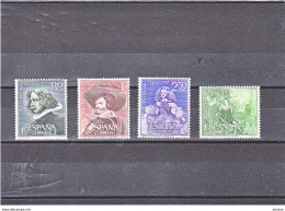 ESPAGNE 1961 VELASQUEZ Yvert  1017-1020, Michel 1235-1238 NEUF** MNH Cote Yv 25 Euros - Nuovi