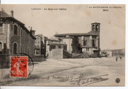 Carte Postale Ancienne Langeac - Le Quai Sur L'Allier - Langeac