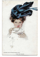 Harrison Fisher.  Over The Teacup - Fisher, Harrison
