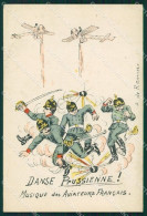 WWI WW1 Propaganda Patriotic War Humor Aviation Anti German Postcard XF3113 - Autres & Non Classés