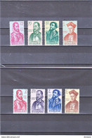 ESPAGNE 1962 CONQUERANTS DE L'AMERIQUE III Yvert  1125-1132, Michel 1346-1353 NEUF** MNH Cote Yv 25 Euros - Ungebraucht