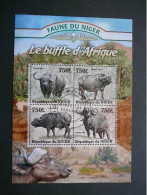 Buffalos Büffel Buffle # Niger # 2013 Used S/s #822 Cows Mammals - Vaches