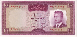 BILLETE DE IRAN DE 100 RIALS DEL AÑO 1965 SIN CIRCULAR (UNC) (BANKNOTE) - Irán