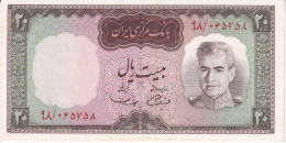 BILLETE DE IRAN DE 20 RIALS DEL AÑO 1969 SIN CIRCULAR (UNC) (BANKNOTE) - Irán