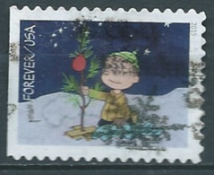 VERINIGTE STAATEN ETATS UNIS USA 2015 CHARLIE BROWN CHRISTMAS: LINUS BY A TREE F USED SN 5025 MI 5204 YT 4838 SN 5633 - Gebraucht