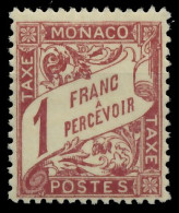 MONACO PORTOMARKEN Nr 18 Ungebraucht X3BA4C2 - Postage Due