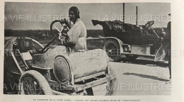 1905 AUTOMOBILE - MEETING ITALIEN - LA COUPE FLORIO - RAGGIO SUR VOITUE ITALIENNE PNEUS MICHELIN - LA VIE ILLUSTRÉE - 1900 - 1949