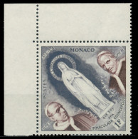 MONACO 1958 Nr 590 Postfrisch ECKE-OLI X3BA6E2 - Unused Stamps