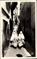 CPA Algier Algier Algerier, Rue Du Palmier - Costumes