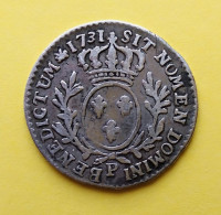 - LOUIS XV - 1/10 Ecu Aux Lauriers 1731 P - Dijon - - 1715-1774 Lodewijk XV