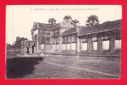 E-Cambodge-11PJY2 ANGKOR WAT, Première Terrasse Intérieure Face Nord, Voir Cachet ""marine Française Service à La Mer"" - Cambodia