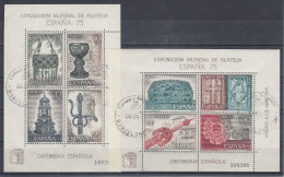 ESPAÑA 1975 Nº 2252/2253 HB ORFEBRERIA, USADO - Usati