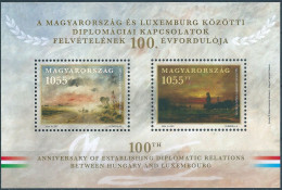 C5933 Hungary Politics Diplomacy Art Painting Flag Joint Issue S/S MNH - Altri & Non Classificati