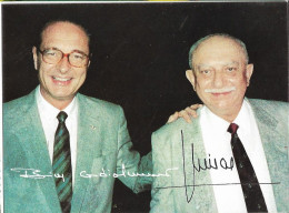 LA REUNION        JACQUES CHIRAC ET AUGUSTE GROS CARTE RARE  2 SCANS - Saint Denis