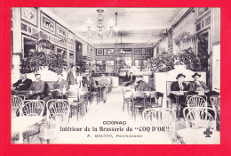 F-16-Cognac-303A66  Intérieur De La Brasserie Du "Coq D'Or", P. Beloou Propriétaire, Cpa  - Cognac