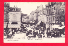 F-56-Pontivy-09A68  La Rue De Neuilliac, Jour De Marché, Belle Animation, Cpa BE - Pontivy