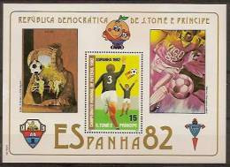 SAO TOME AND PRINCIPE 1982  World Cup Football   "Elche/Vigo" - 1982 – Espagne