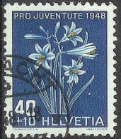 Schweiz Suisse Pro Juventute 1948: Paradies-Lilie Zu WI 128 Mi 517 Yv 470 Mit Stempel KÜSNACHT ?.XII.48 (Zu CHF 13.00) - Used Stamps