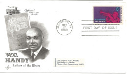 USA 1969 William Christopher Handy,  Komponist Und Jazz-Musiker, Schöpfer Des „Blues“ MIi 982  FDC - Brieven En Documenten