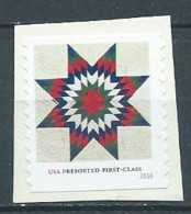 VERINIGTE STAATEN ETATS UNIS USA 2016 STAR QUILTS:CIRCLE QUILTING IN CORNERS F USED ON PAPER SN 5099 MI 5293 YT  SN 5703 - Gebraucht