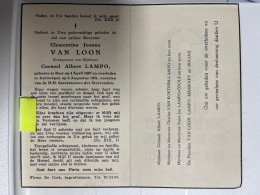 Devotie DP - Overlijden Clementina Van Loon Echtg Lampo - Reet 1887 - Antwerpen 1951 - Obituary Notices