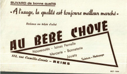 Buvard -     AU BEBE CHOYE   Reims  Bonneterie - Autres & Non Classés