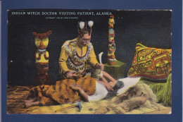 CPA Indiens Non Circulée Docteur Alaska Totem Fétiches - Indianer