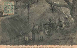 NOUVELLE CALEDONIE - Voh - Tribu Canaque Dans Les Gorges Du Mont Mû - Animé - Carte Postale Ancienne - Nuova Caledonia