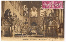 32  CONDOM  EGLISE SAINT PIERRE  CHOEUR ET STALLES 1928 - Condom