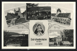 AK Bad Gandersheim Am Harz, Bracken Und Stiftskirche, Rathaus, Zollschule, Hroswitha Von Gandersheim  - Bad Gandersheim
