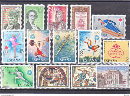 ESPAGNE 1972 Yvert 1725-1730 + 1746 + 1752-1755 + 1768-1770 NEUF** MNH - Nuovi