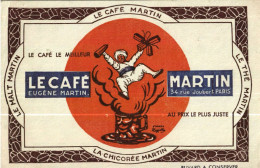 Buvard -       CAFE MARTIN   Paris - Autres & Non Classés