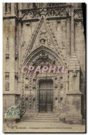 CPA Quimper Portail Sud De La Cathedrale Sainte Catherine - Quimper