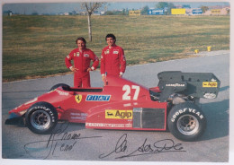 Ferrari - Cartolina 1983 - R. Arnoux / M. Alboreto - Crt0039 - Autosport - F1