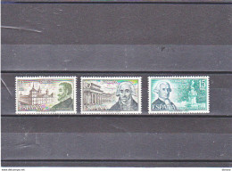 ESPAGNE 1973 ARCHITECTES Yvert 1771-1773, Michel 2012-2014 NEUF** MNH Cote 3,50 Euros - Neufs