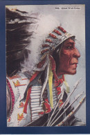 CPA Indiens Non Circulée Wolf Robe - Native Americans