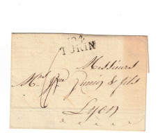 Linéaire 104 TURIN,le 19/11/1809 Pour LYON. - 1792-1815: Veroverde Departementen