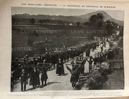1905 BURQUETE ESPAGNE - LA PROCESSION DE PÉNITENCE  - LA VIE ILLUSTRÉE - 1900 - 1949