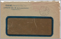 LUXEMBOURG - 1928 Timbrographe 201 Wiltz To Italy - RAREST Of The Luxembourg Meter Imprints! - Briefe U. Dokumente