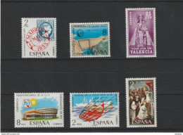 ESPAGNE 1973  Yvert 1781-1782 + 1798-1800 + 1813 NEUF** MNH - Unused Stamps