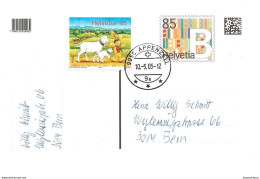 433 - 28 - Entier Postal  Avec Affranchissement Complémentaire - Cachet à Date Appenzell 2005 - Ganzsachen
