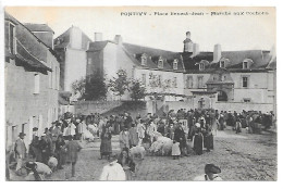 Cpa...Pontivy...(morbihan)...place Ernest-renan...marché Aux Cochons...1915...animée... - Pontivy
