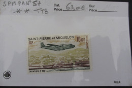 St. PIERRE & MIQUELON POSTE AERIENNE N°57 NEUF** TTB COTE 63 EUROS VOIR SCANS - Unused Stamps